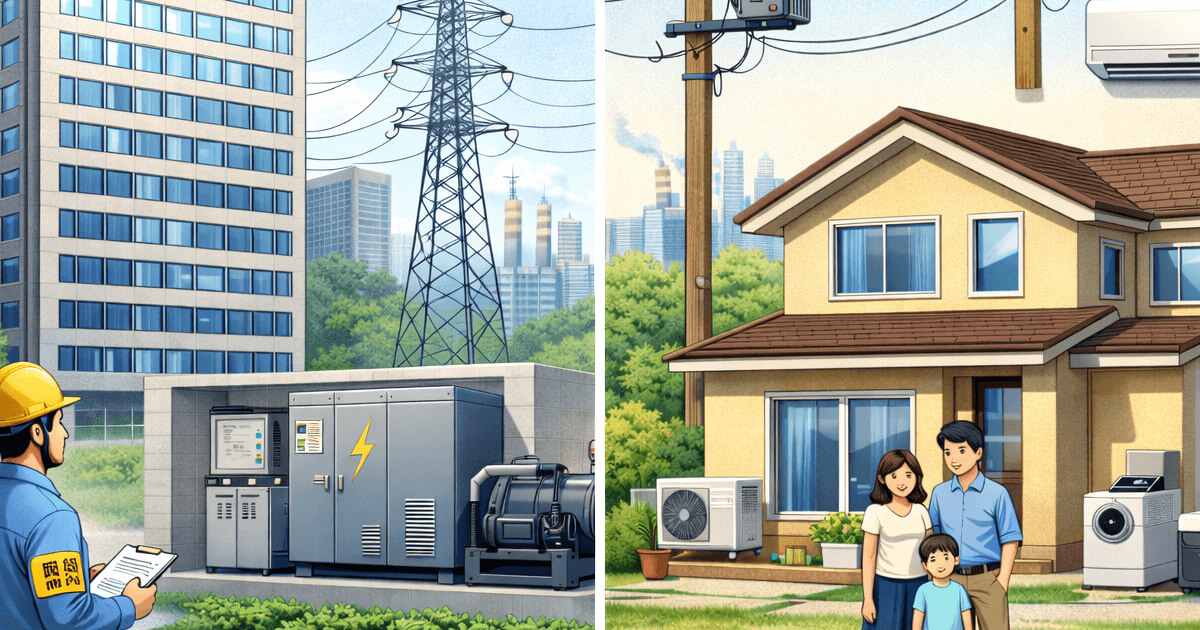 自家用電気工作物と一般用電気工作物の違いを初心者向けに解説